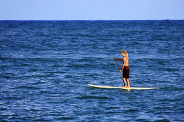 Lone Paddleboarder