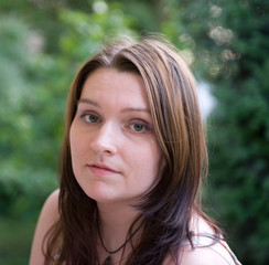 Naklejka premium Portrait of a beautiful woman
