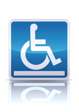 Panneau plate-forme pour handicapés (reflet métal)