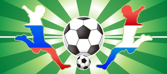Obraz premium Russia vs Holland