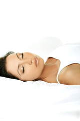 Obraz premium Woman on Bed