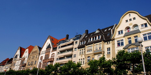 Architektur am Düsseldorfer Rheinufer