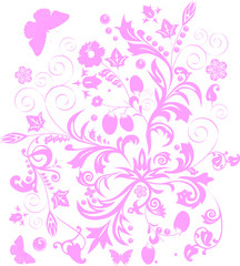 light pink floral pattern