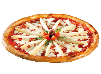 pizza con asparagi