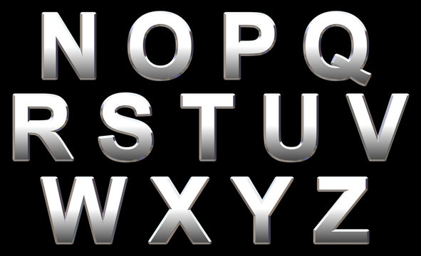 Chrome Alphabet