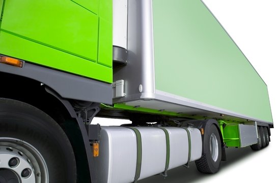 Green Semi Truck