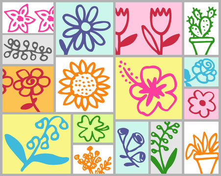 objets fleurs