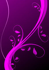 Abstract Magenta Floral Background illustration