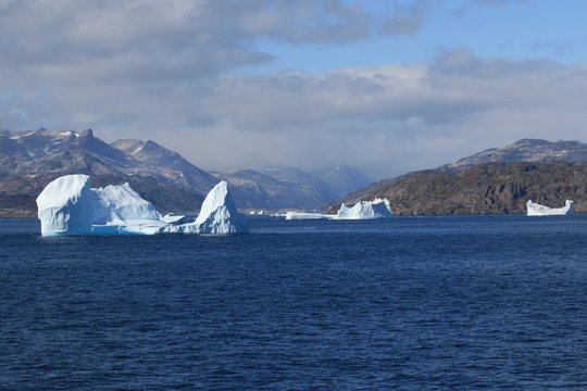 Eisberge vor Gr&ouml;nland