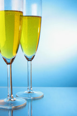 Two glasses of champagne