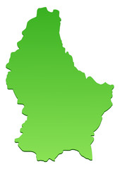 Carte du Luxembourg verte