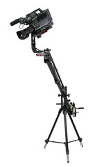 dv-camcorder on crane