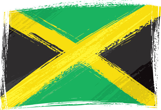 Grunge Jamaica flag