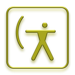 Bogenschießen gelb 3D