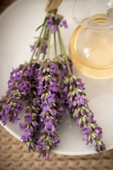 Obraz na płótnie Canvas Lavender aromatherapy oil