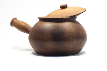 open clay pot