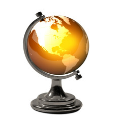 crystal globe with stand