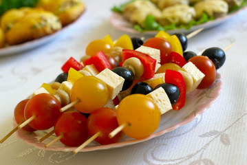 shashlik from olives