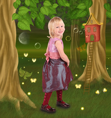 little girl in fairy tale