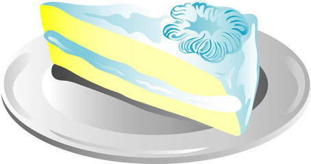 Wedding cake slice icon