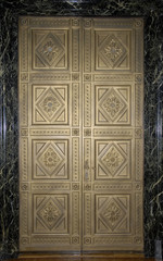 Door of a building in castle, Poland