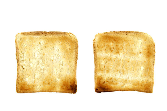 toast isolated on white background