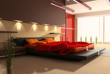Interior of a bedroom