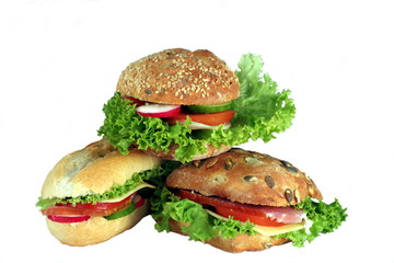 appetizing sandwiches