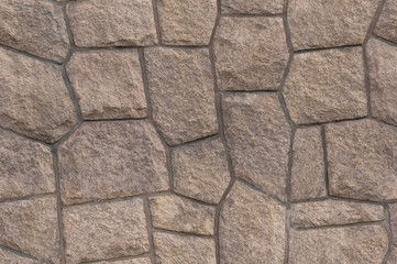Seamless granite wall