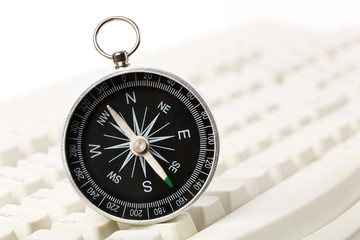 Computer Keyboard and Compass
