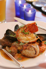 Grilled Lobster and fresh scallops