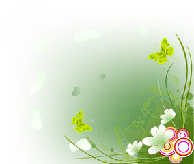 Fototapeta na wymiar Floral background vector
