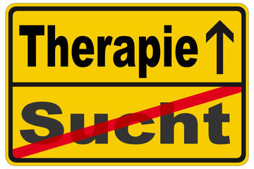 Therapie - Schild