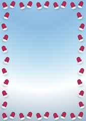 Red Mitten Border 3