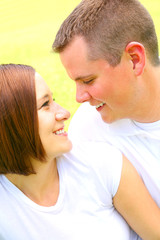 Happy Young Caucasian Couple