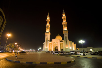 Mosque at night