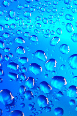 blue waterdrops