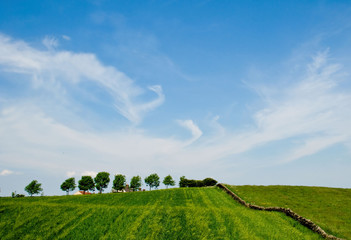 Blue cloudy sky