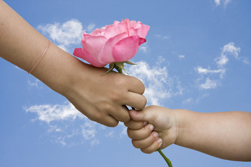 Offrir une rose