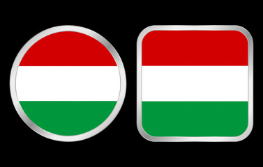 Fototapeta premium Hungary flag icon