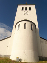Fototapeta na wymiar Svolvaer's belltower