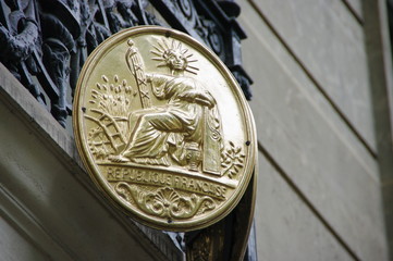 Plaque dorée 