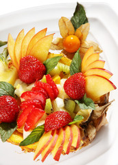 Fruit mix dessert