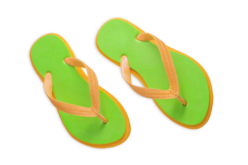 Colorful flip flops