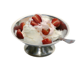 strawberry and icecream