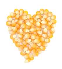 heart shaped corn seeds