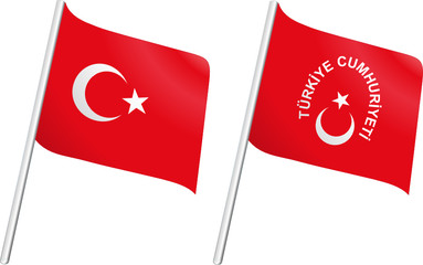Drapeau Turquie et emblème