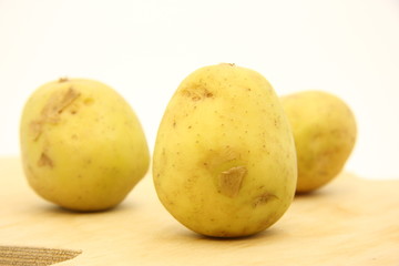 Young potatoes.