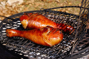 Smoked turkey legs - BBQ