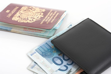passport and wallet